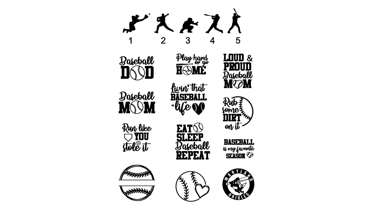 20oz Travel Mug - Baseball