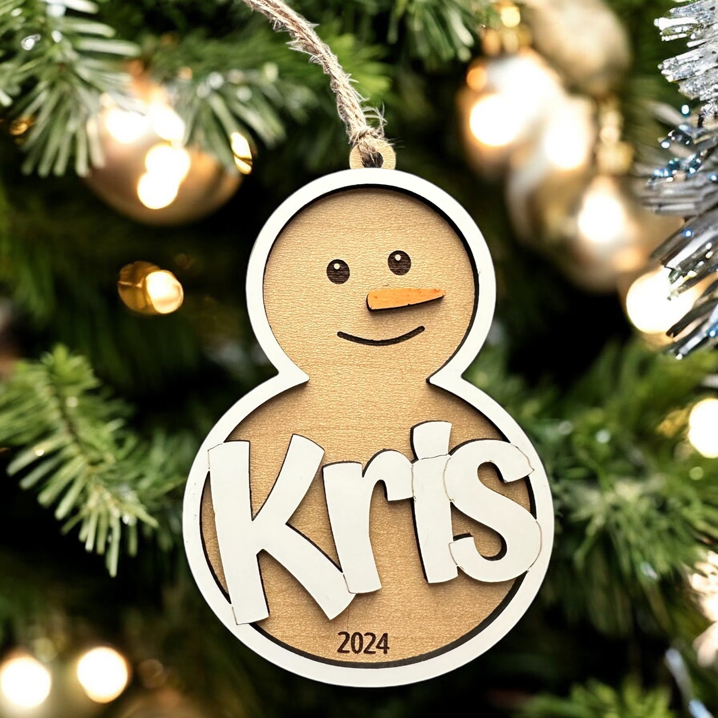 Personalized Snowman Ornament