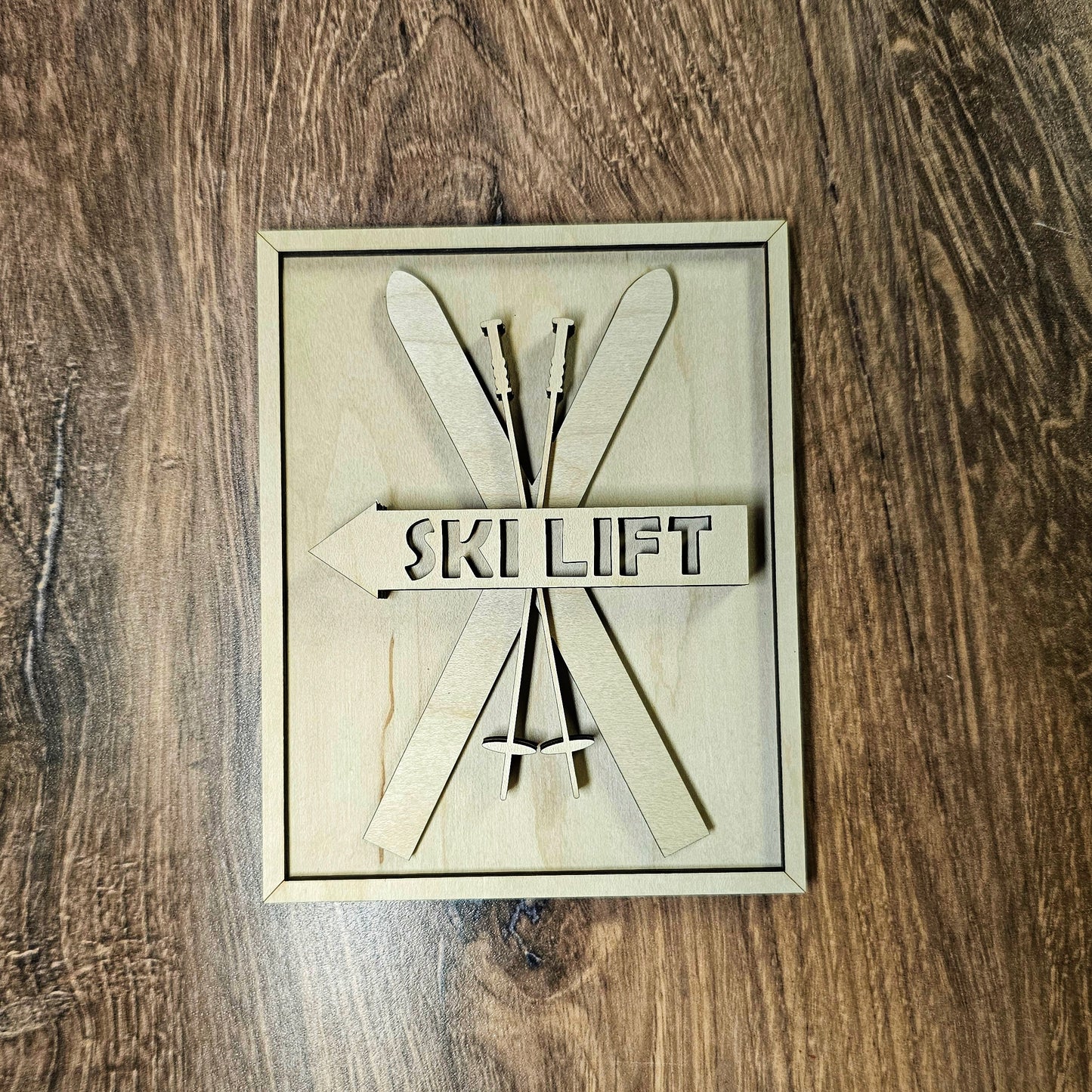 DIY Ski Lift Sign