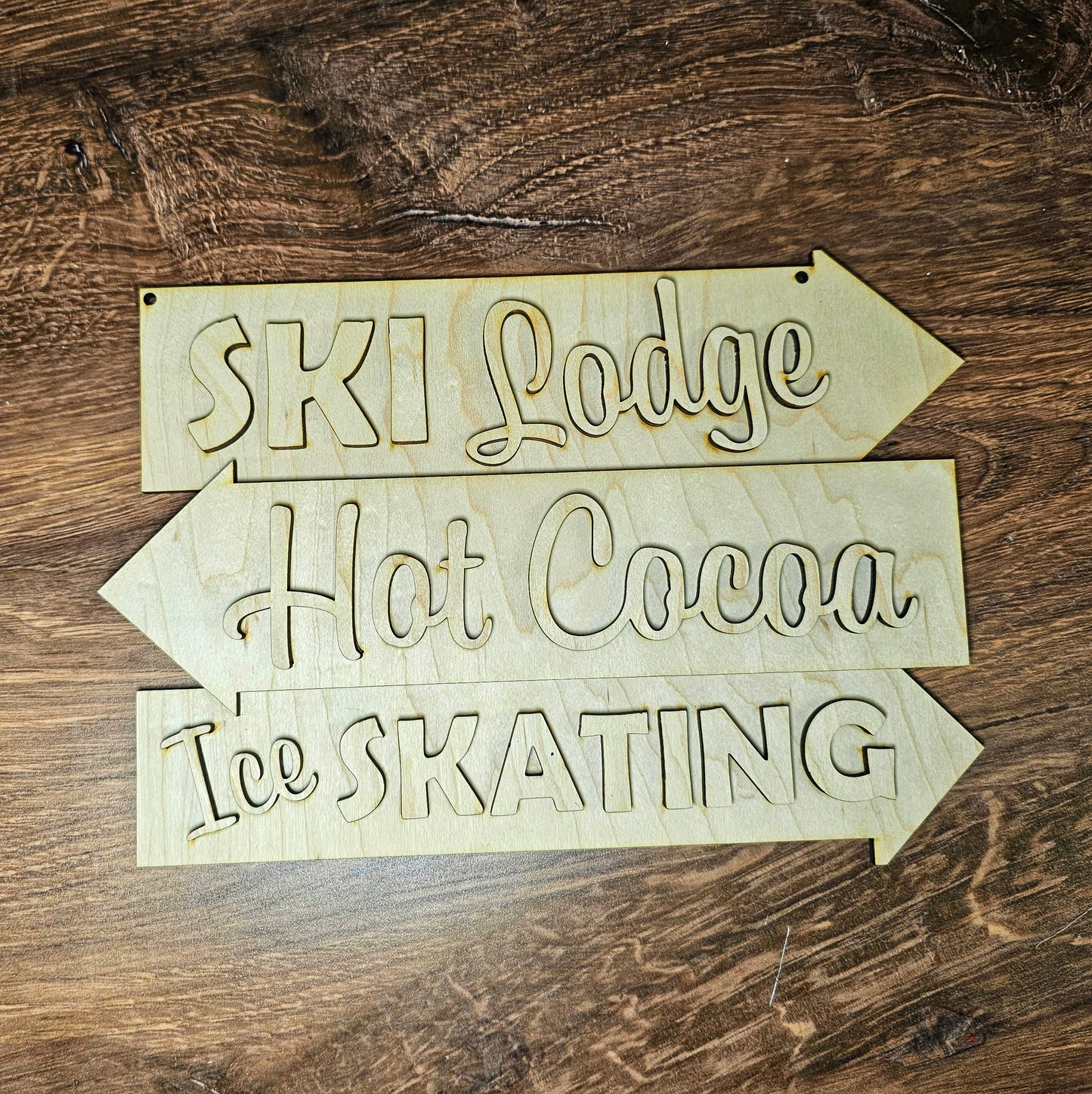 DIY Ski Lodge Sign