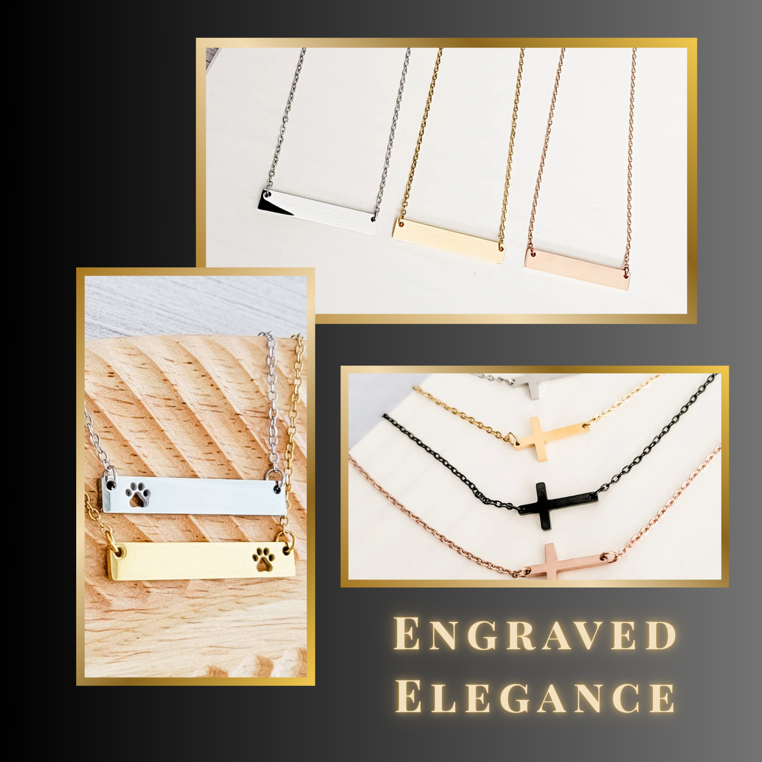 Engraved Elegance: Personalized Necklaces