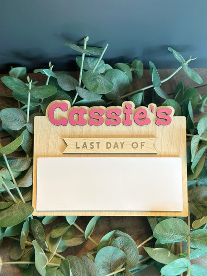 Personalized Back to School Photo Prop