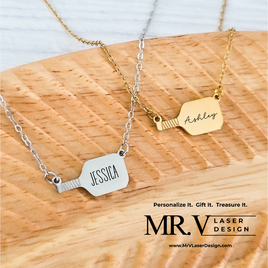 Pickleball Pendant Necklace