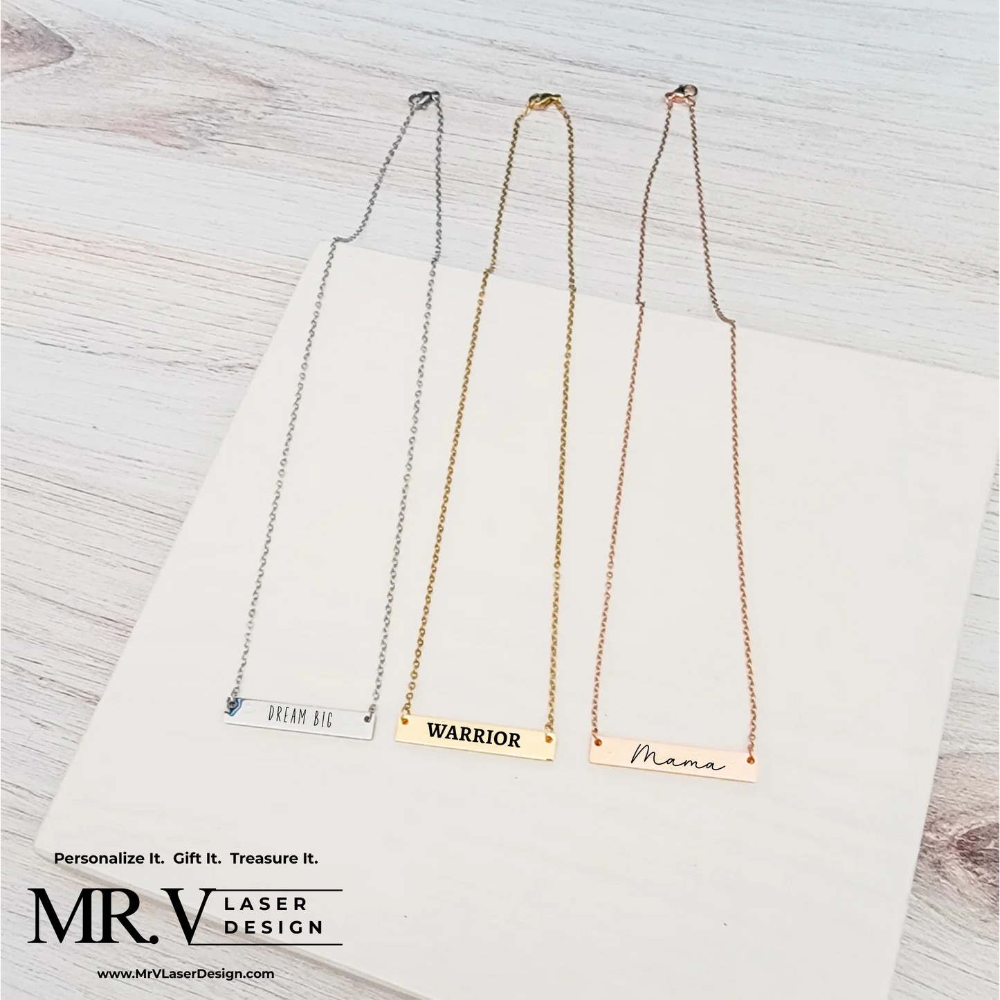 Medium Horizontal Bar Necklace