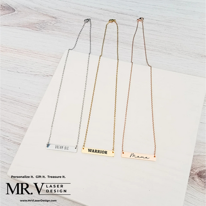 Medium Horizontal Bar Necklace