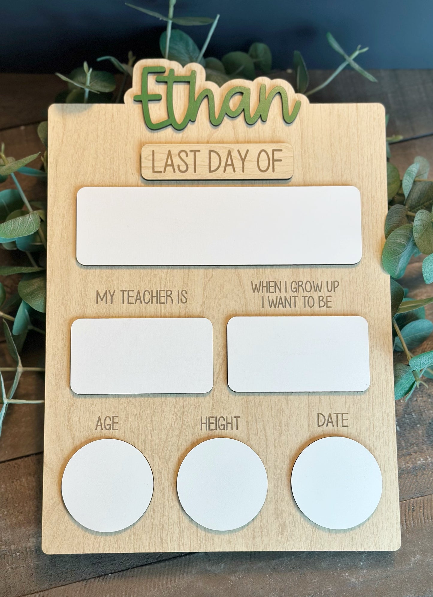 Personalized Back to School Sign