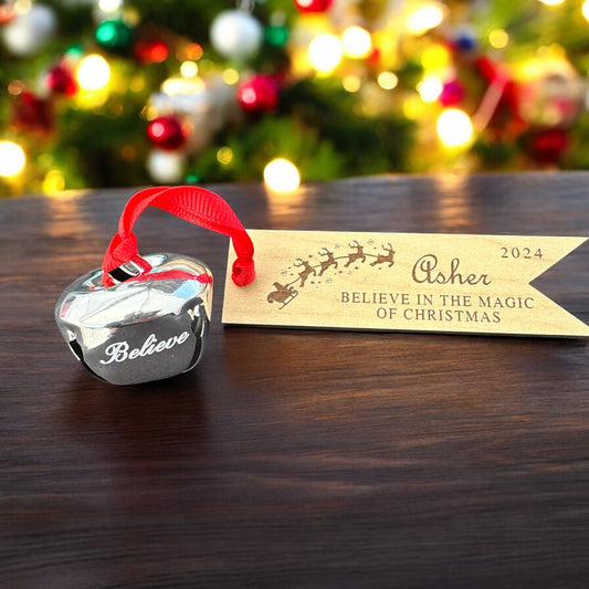 Believe In the Magic of Christmas Personalized Bell