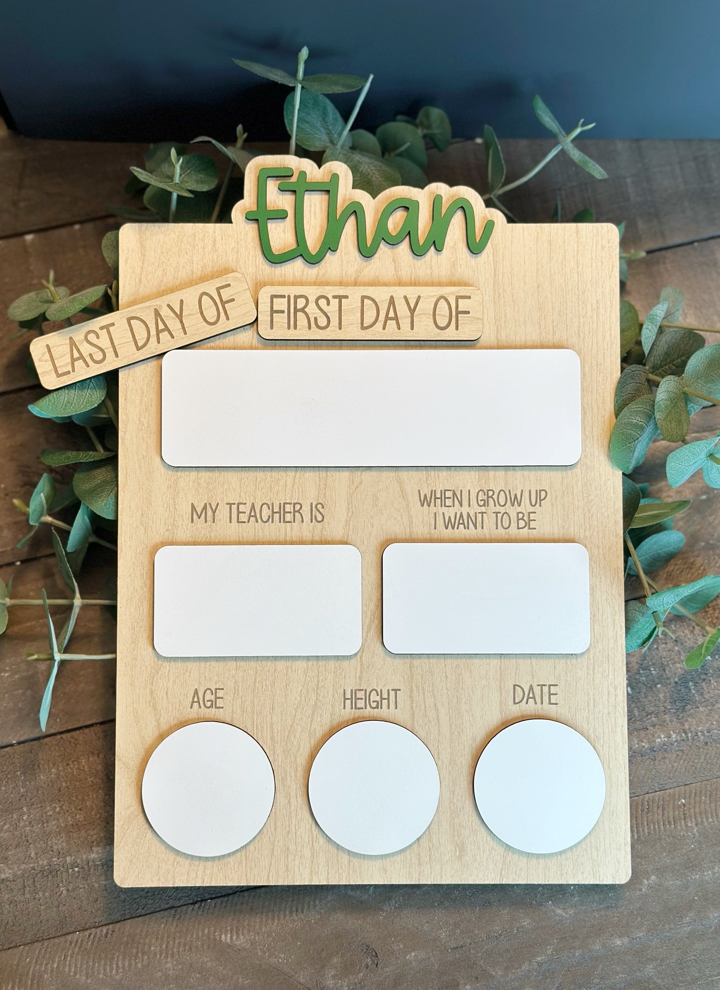 Personalized Back to School Sign