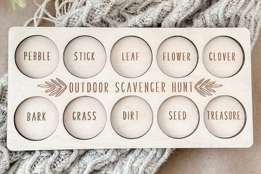 Nature Scavenger Hunt Board