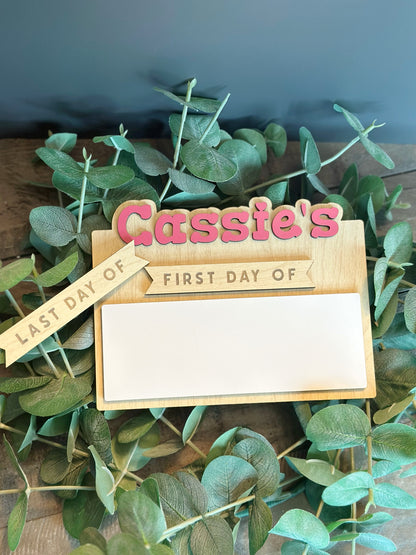 Personalized Back to School Photo Prop