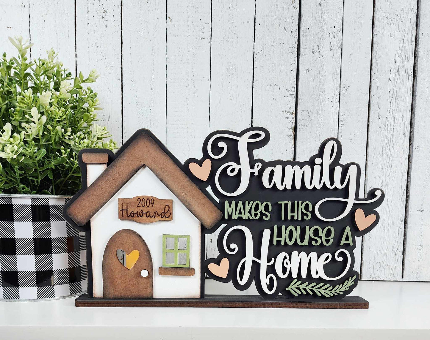 DIY Family Home Word Art