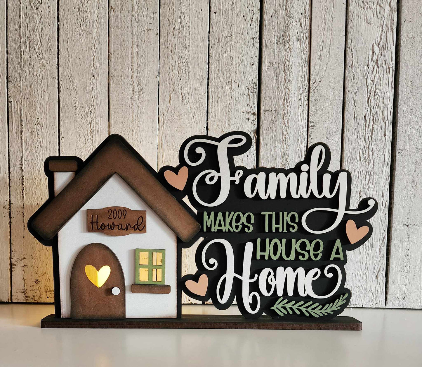 DIY Family Home Word Art