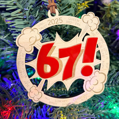 67 Ornament – The Ultimate Year-in-Review Keepsake