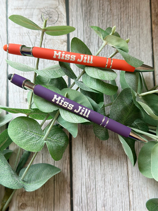 Personalized Pens with Stylus – Pack of 2