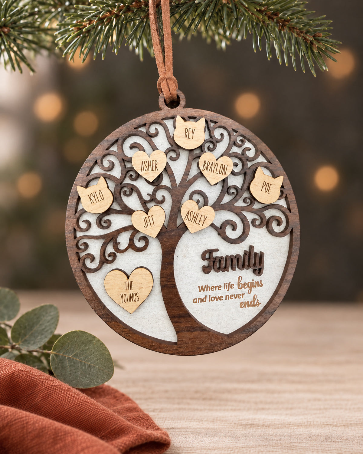 Personalized Family Tree Ornament