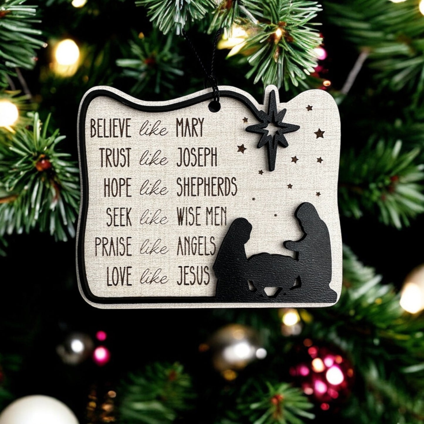 Live like Jesus Ornament