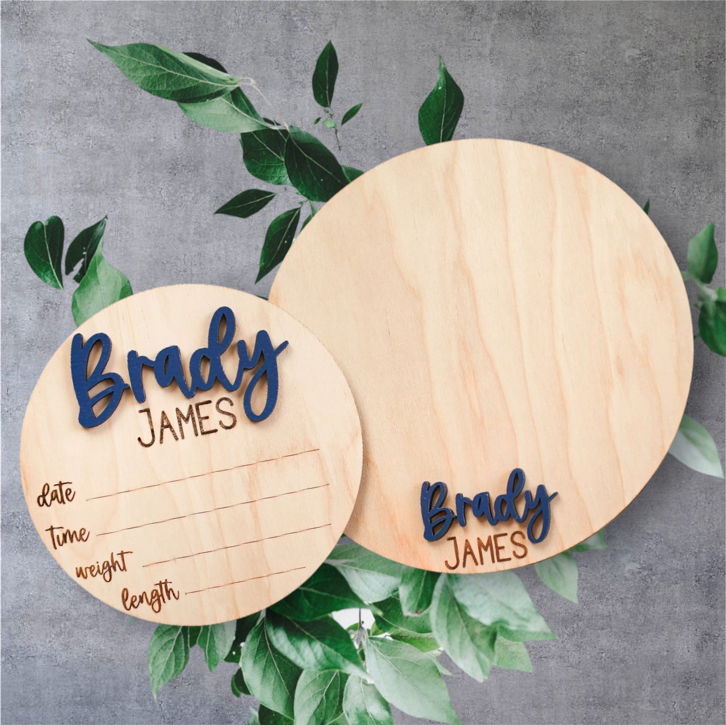 Wooden Birth Announcement Signs