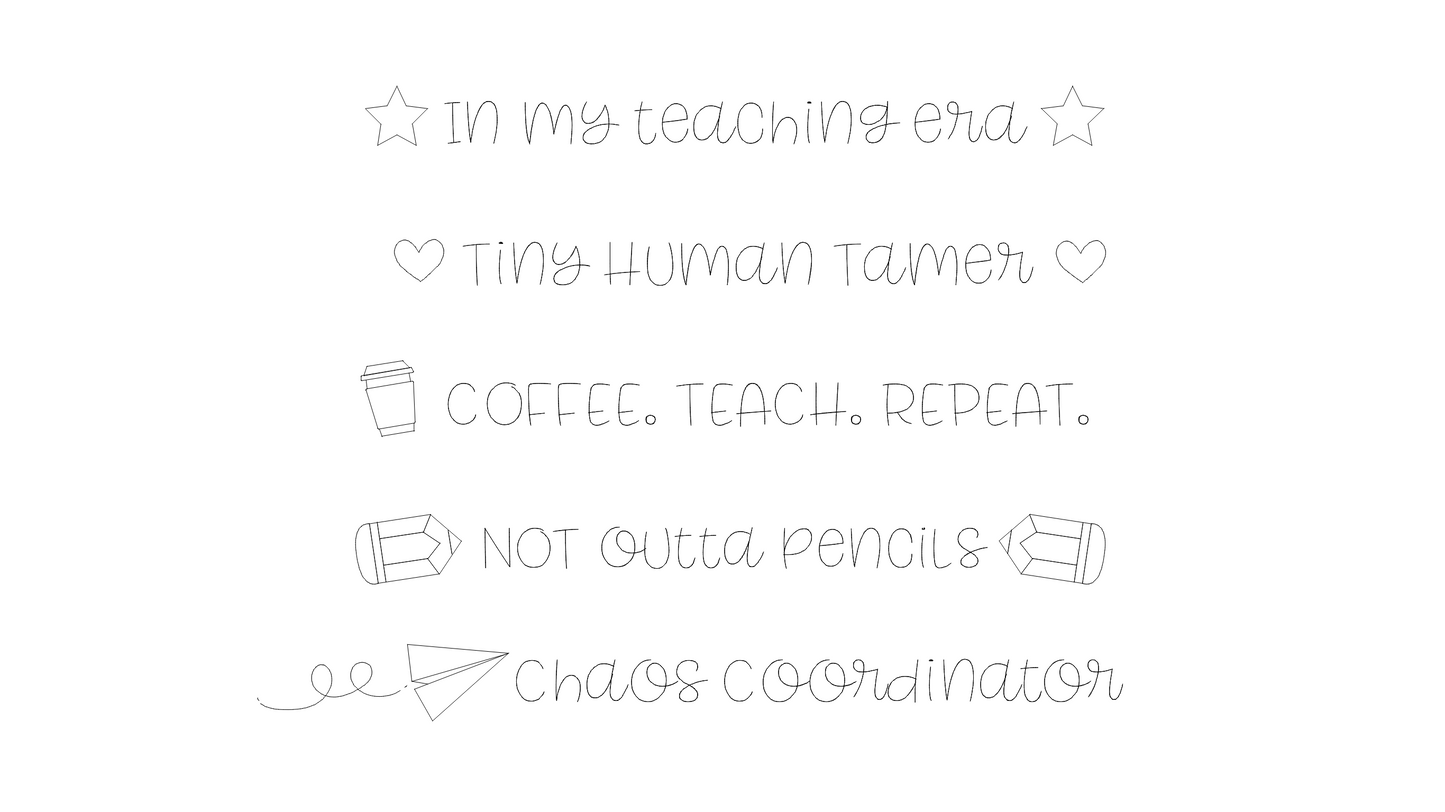 Personalized Pencils - Set of 5
