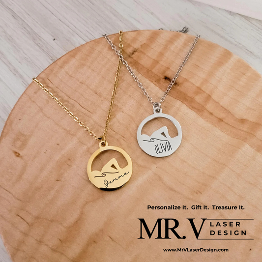 Swimmer Pendant Necklace